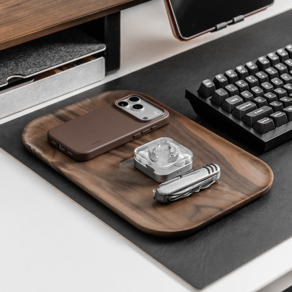 Japandi Edc Tray | Walnut