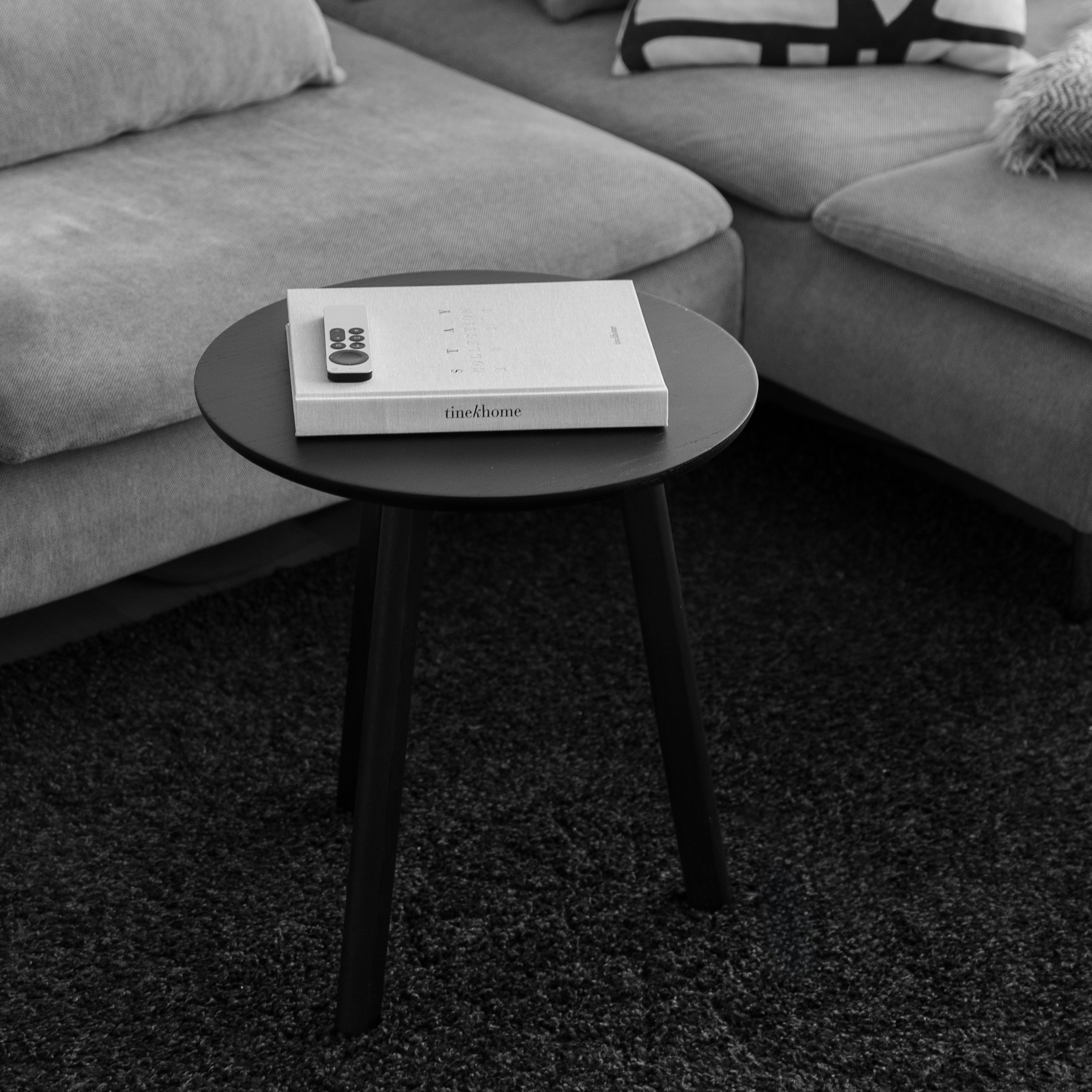 Japandi Side Table | Black Oak