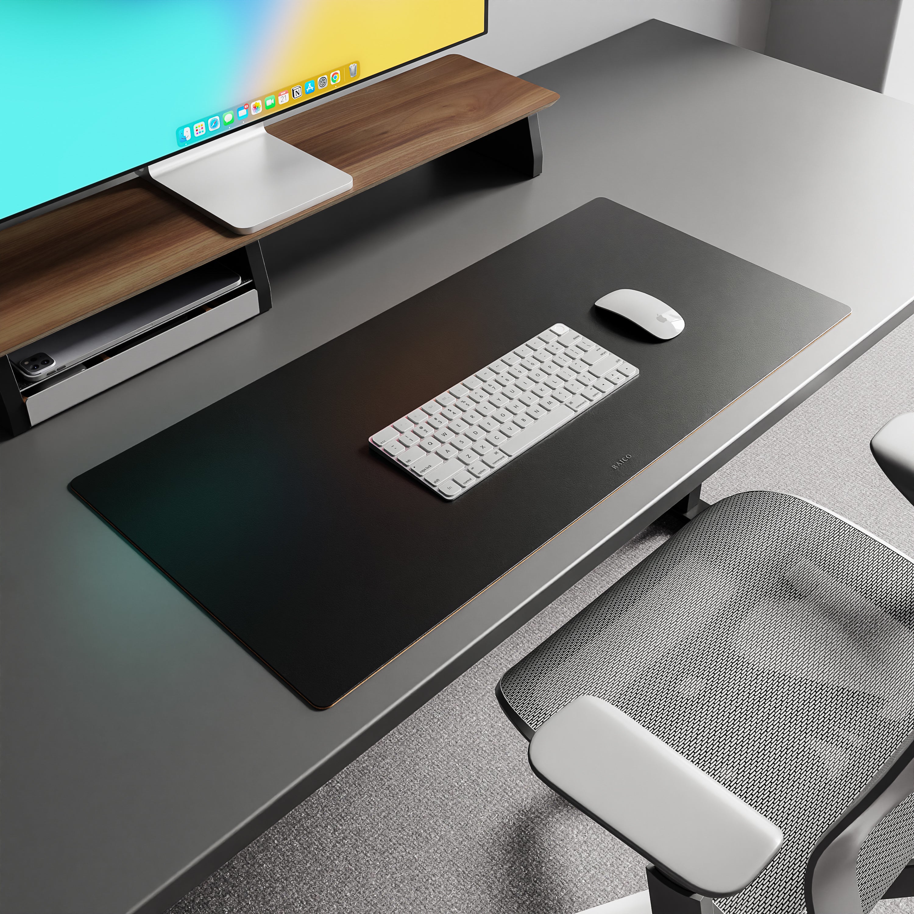 Leather Desk Mat | Black