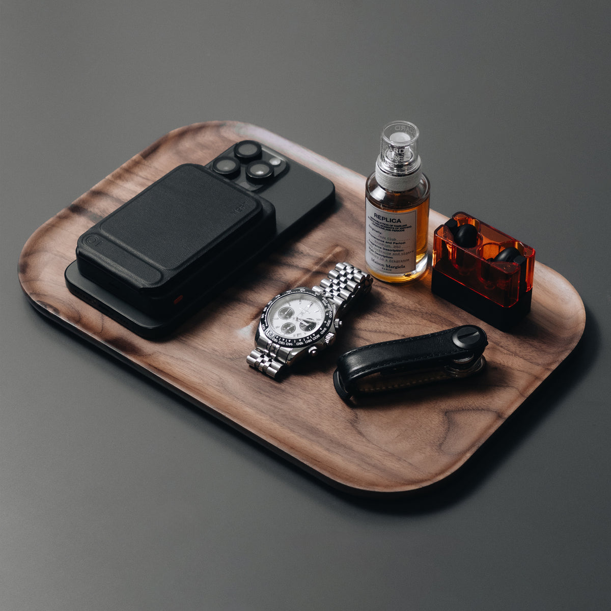 Japandi Edc Tray | Walnut