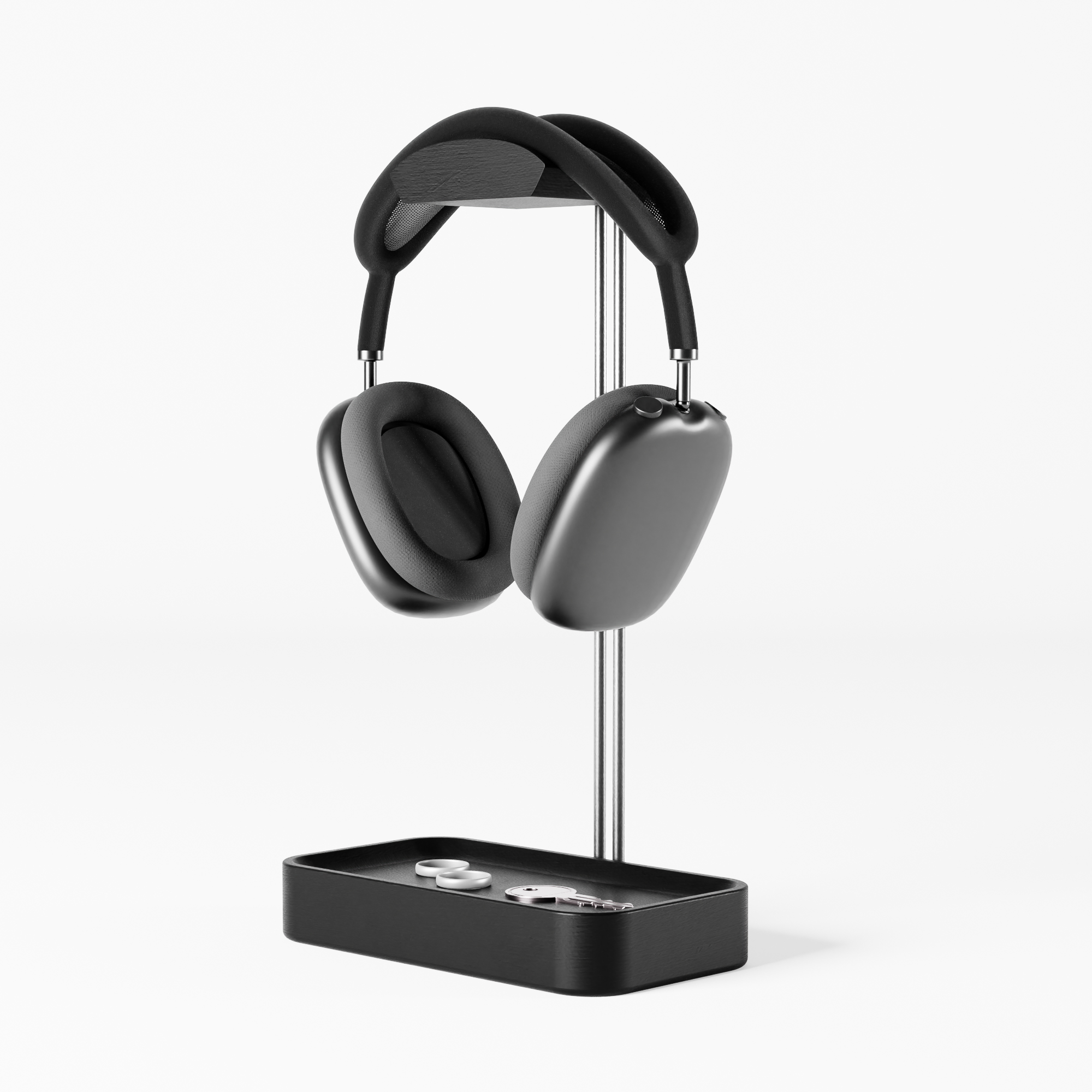 Headphone Stand | Black Wood