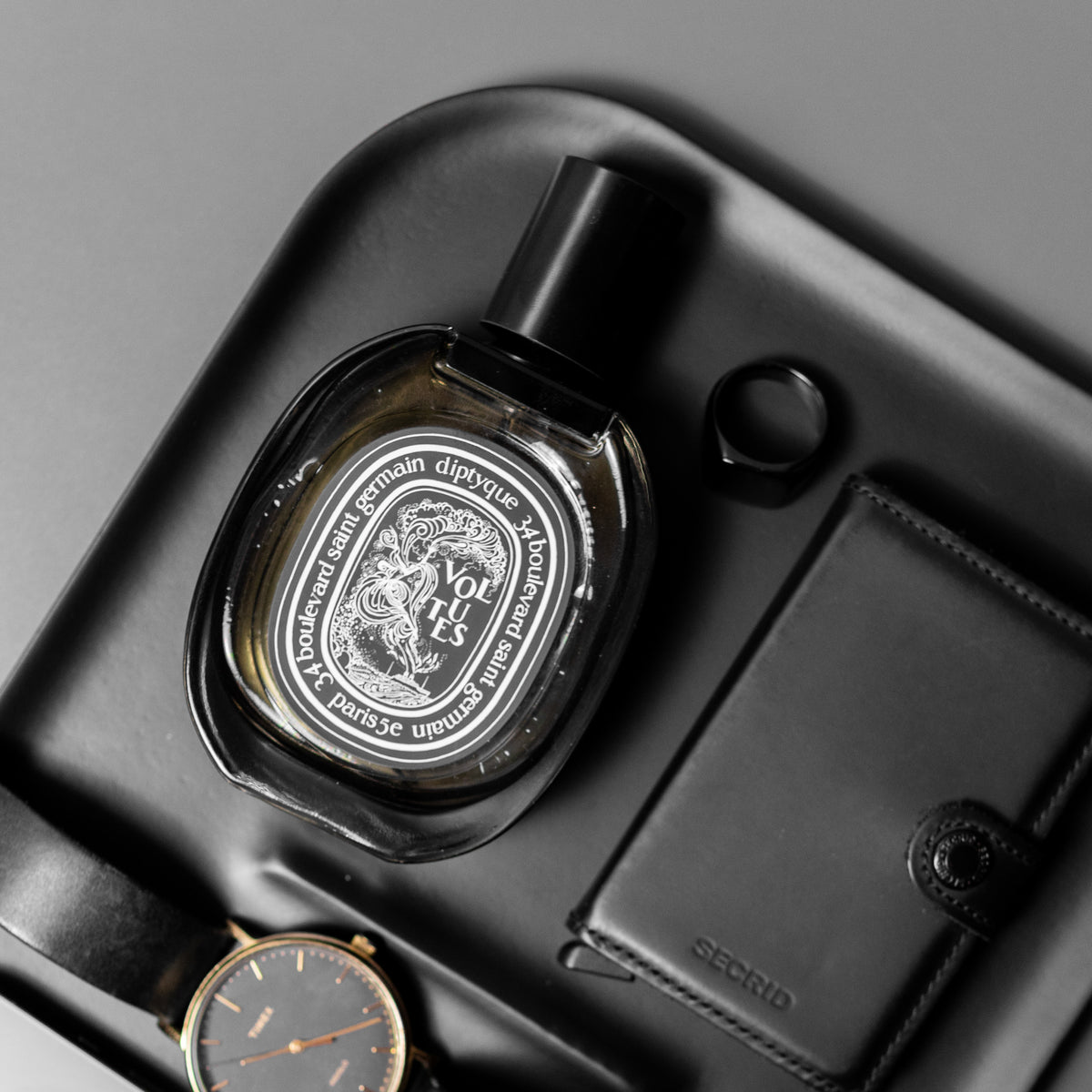 Japandi Edc Tray | Black Wood