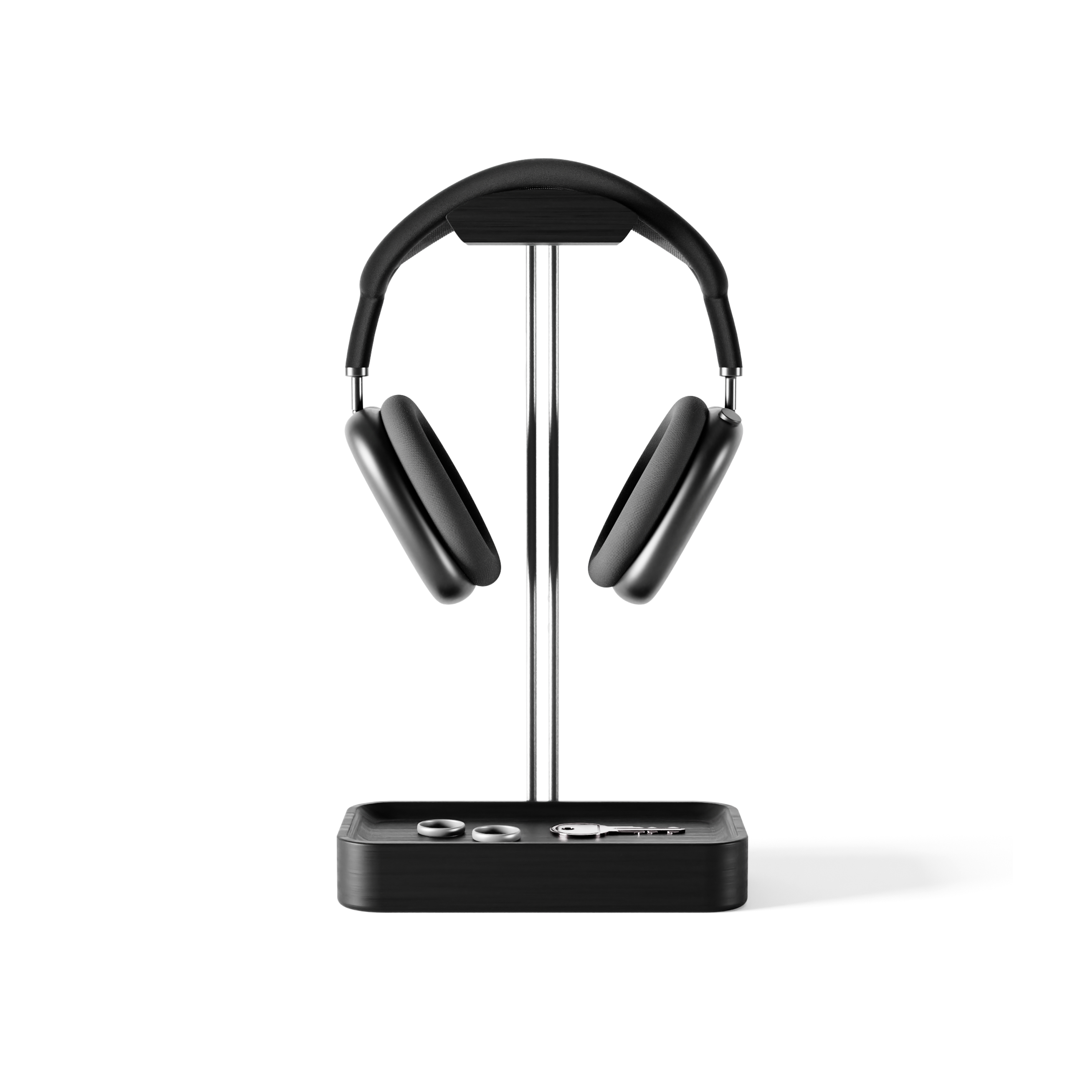 Headphone Stand | Black Wood